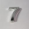 New 3D Digits 0-9 Number Silver Sticker 5cm Plate Sign Hotel Silvery Door Number Plaque Modern Plated for Home Decoration