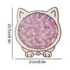 135pcs Morandi-colored Cat-shaped Puzzle with Cat Silhouette Frame Macaron Color Cut Cat Pieces Cat Puzzle For Ornaments