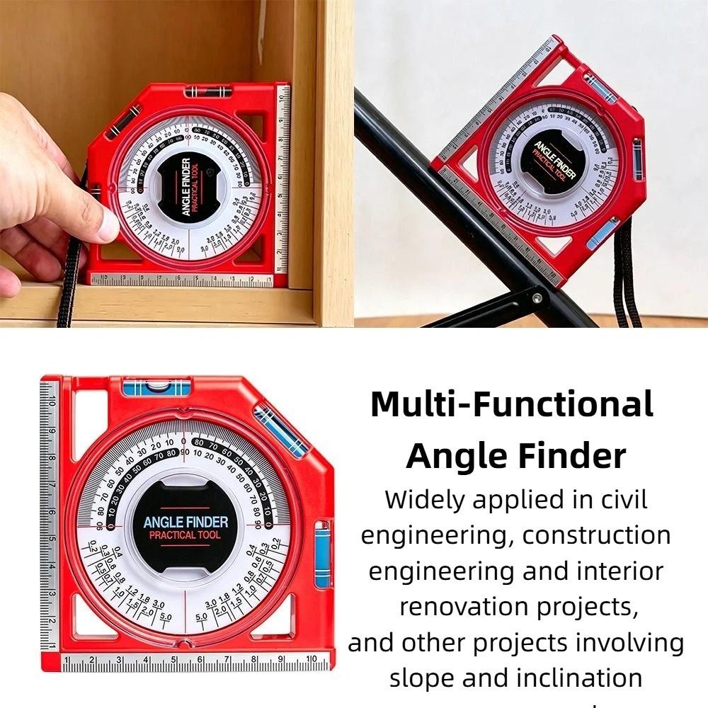 Multi-function Level Bubble Angle Finder Clear Scale Dial High Accuracy Inclinometer Slope Scale Measuring Tool
