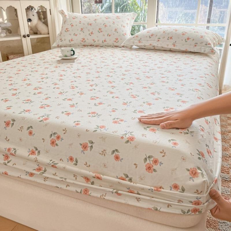 Cotton mattress single piece pure cotton bedspread Simmons all-inclusive mattress protective cover anti-dirty