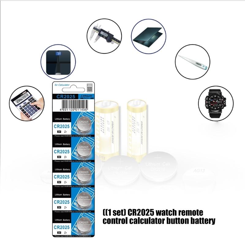 10/5Pcs CR2025 Button Cell Batteries High Performances 3V Power for Electronics Toys and Remote Controls Watches