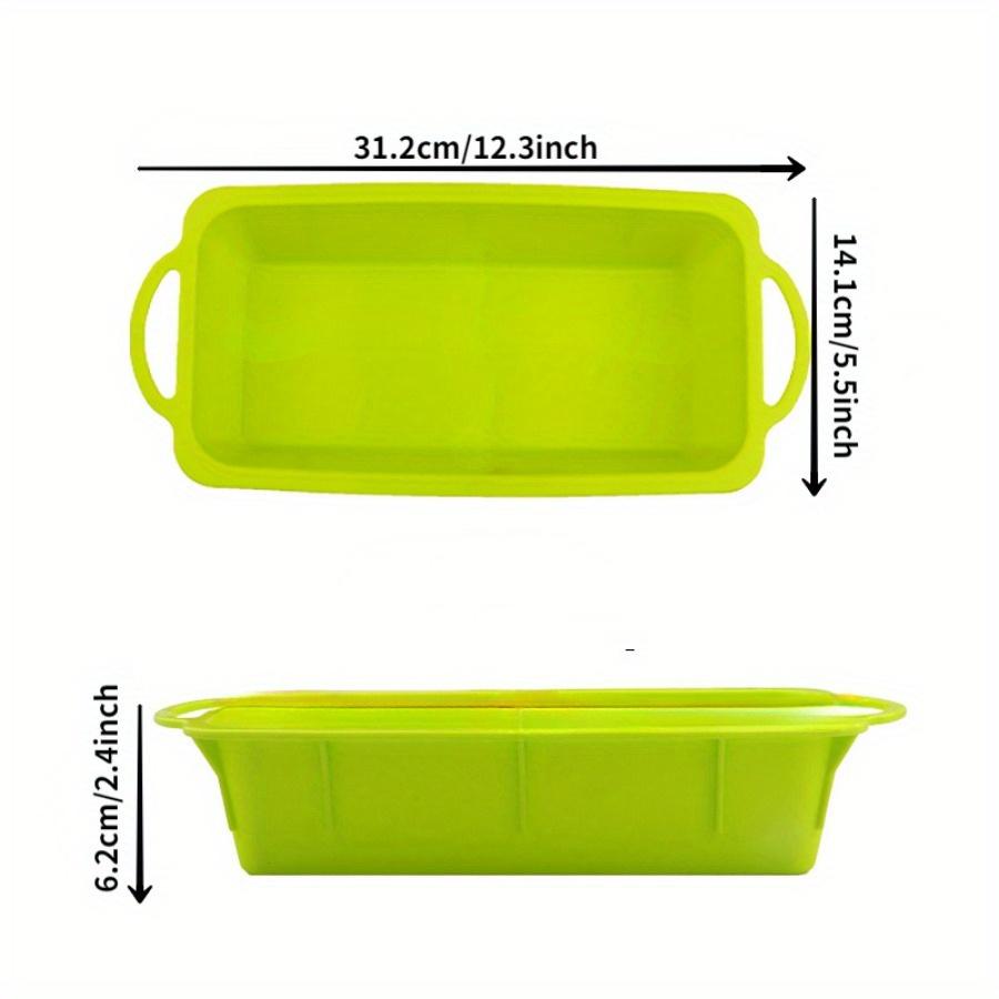 1PC Rectangular Silicone Cake Baking Mold Thickening Household Bread Toast Plate Cake Mold Rising Tool