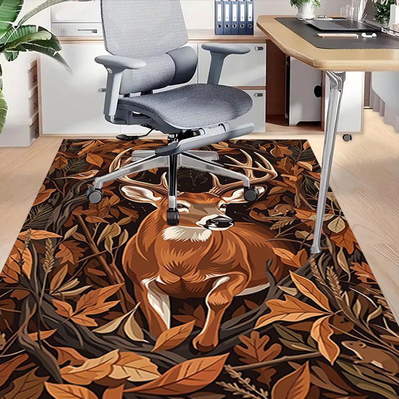 1PC Deer Extra Large Non-Slip Floor carpet, Office, family, bedroom, Studio - Large Area Rug,Longlasting Material-K0403