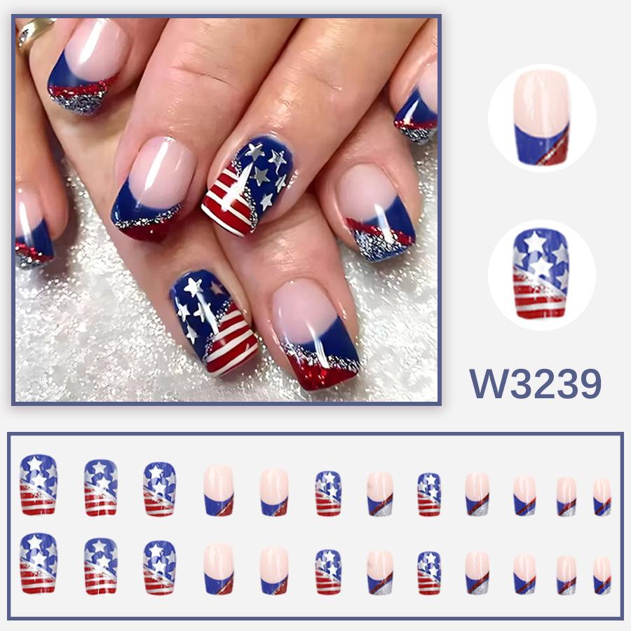 European & American Whitening Daily Wear Nail Art - Medium-Long Style