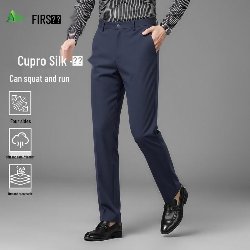 FIRS Men s Straight Fit Business Casual Trousers 33