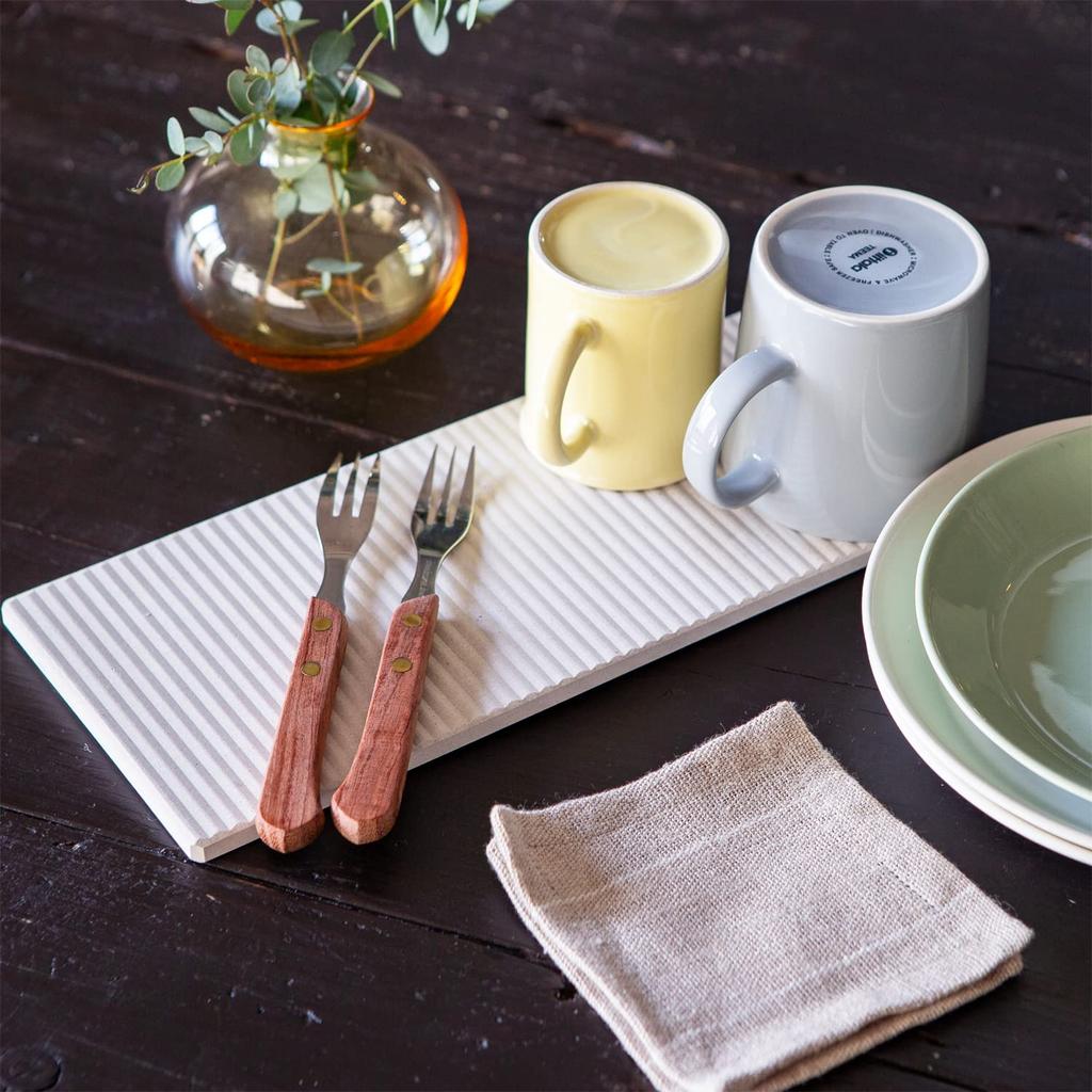 Made In Japan Diatomaceous Earth Nanolabo Draining Mat Absorption Quick Drying Deodorizing Mildew Resistant Kitchen Plate Slim S 12cm X (Drying