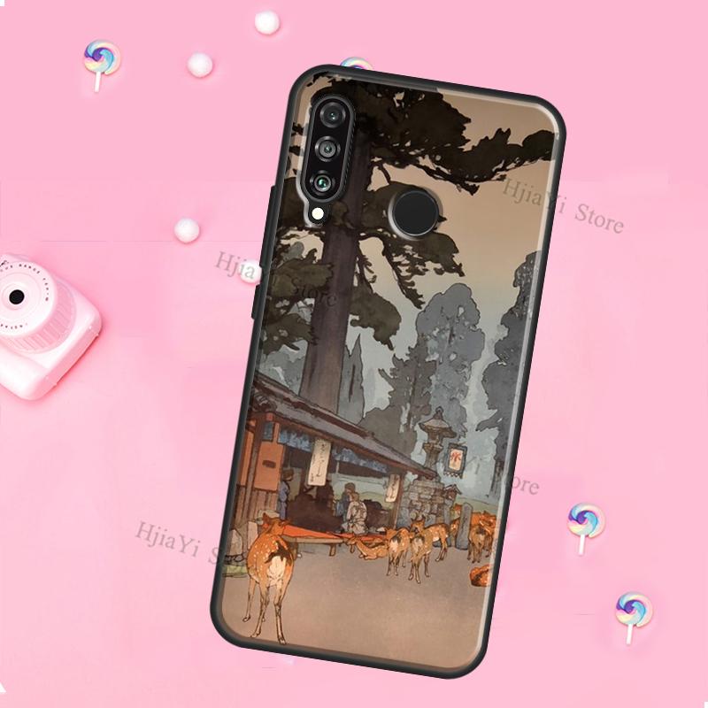 Japanese Style Ukiyo-e Art For Huawei Honor Magic 5 Lite X8 X9 X8a X9a 50 70 P20 P30 P40 P50 P60 Pro P Smart 2019 Case