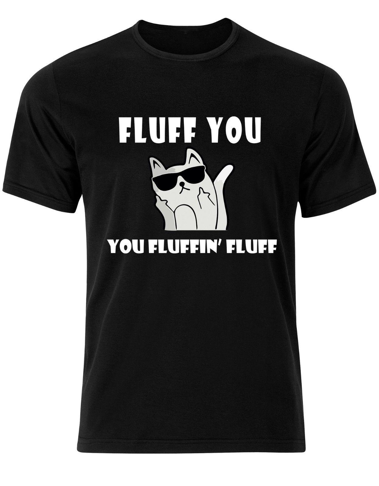 

Футболка унисекс Fluff You Funny Cat с необычной цитатой S