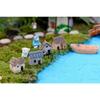 iplusmile 16 Pieces Miniature Miniature Micro Miniature Landscape Miniature Village DIY Figurine Micro Landscape Ornaments Houses, Gardens, Decor,