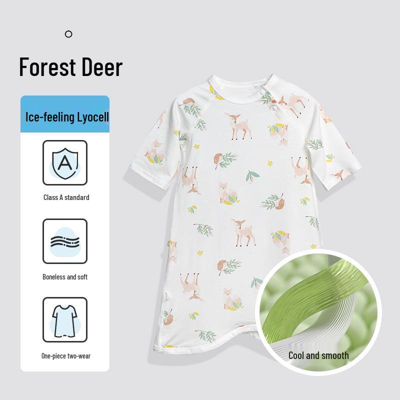 

Ultra-Thin Baby Sleeping Bag - Cool, Breathable, Anti-Kick Design for Air-Conditioned Rooms. 90 cm