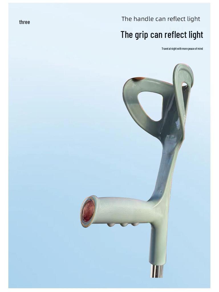 Adjustable Forearm Crutches for Rehabilitation - Portable Walking Aid for Elderly and Disabled