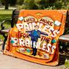 1pc Lesserafim crazy Band Outdoor Flannel Blanket, Cozy & Warm Soft Te Playful Design, Napping Camping,
