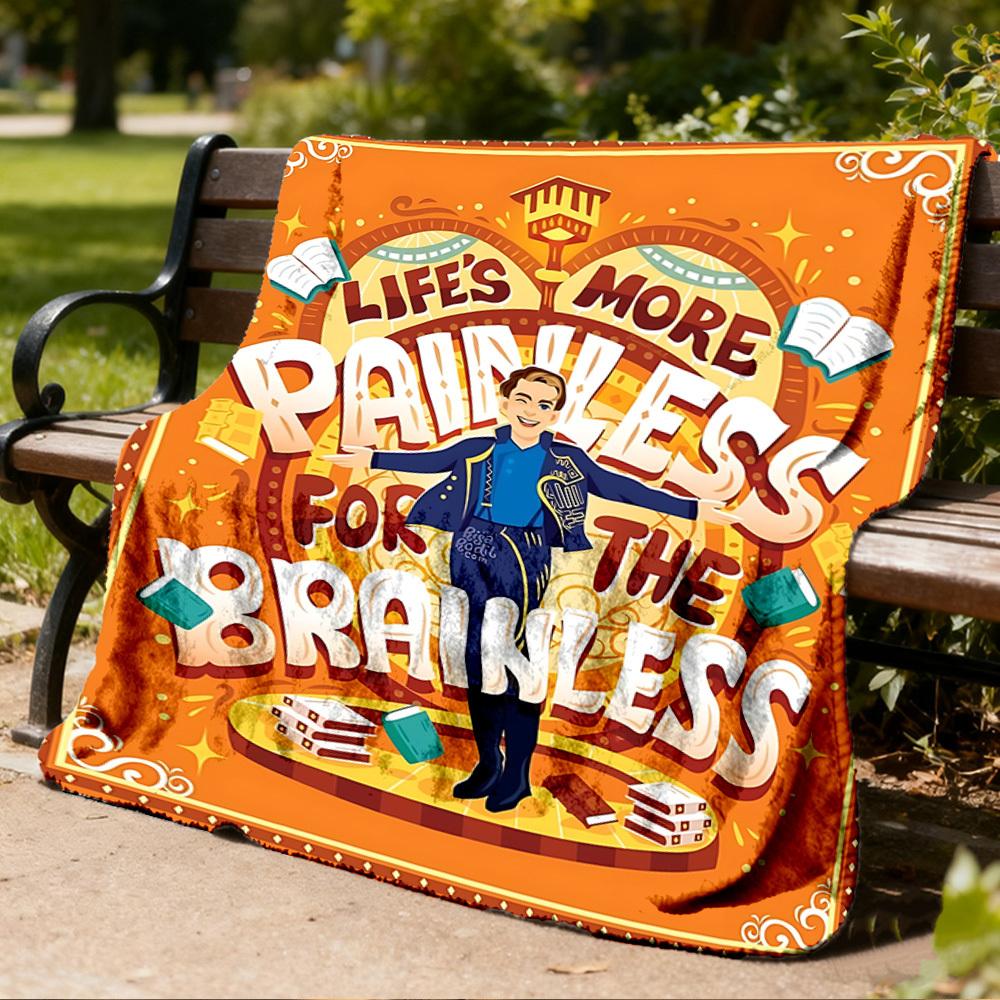 1pc Lesserafim crazy Band Outdoor Flannel Blanket, Cozy & Warm Soft Te Playful Design, Napping Camping,