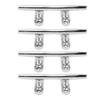 4PCS 4in Dock Cleat 316 Stainless Steel High Polished Boat Mooring Cleat for Yacht Ship Marine Desk