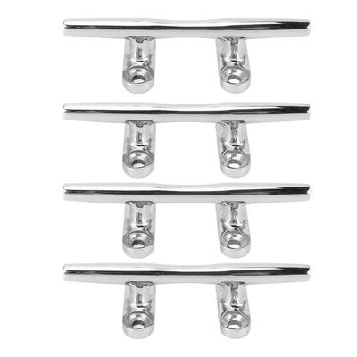4 PCS Taquet d'amarrage 4 pouces Acier inoxydable 316 Poli miroir Taquet d'amarrage pour Yacht Bateau Bureau marin
