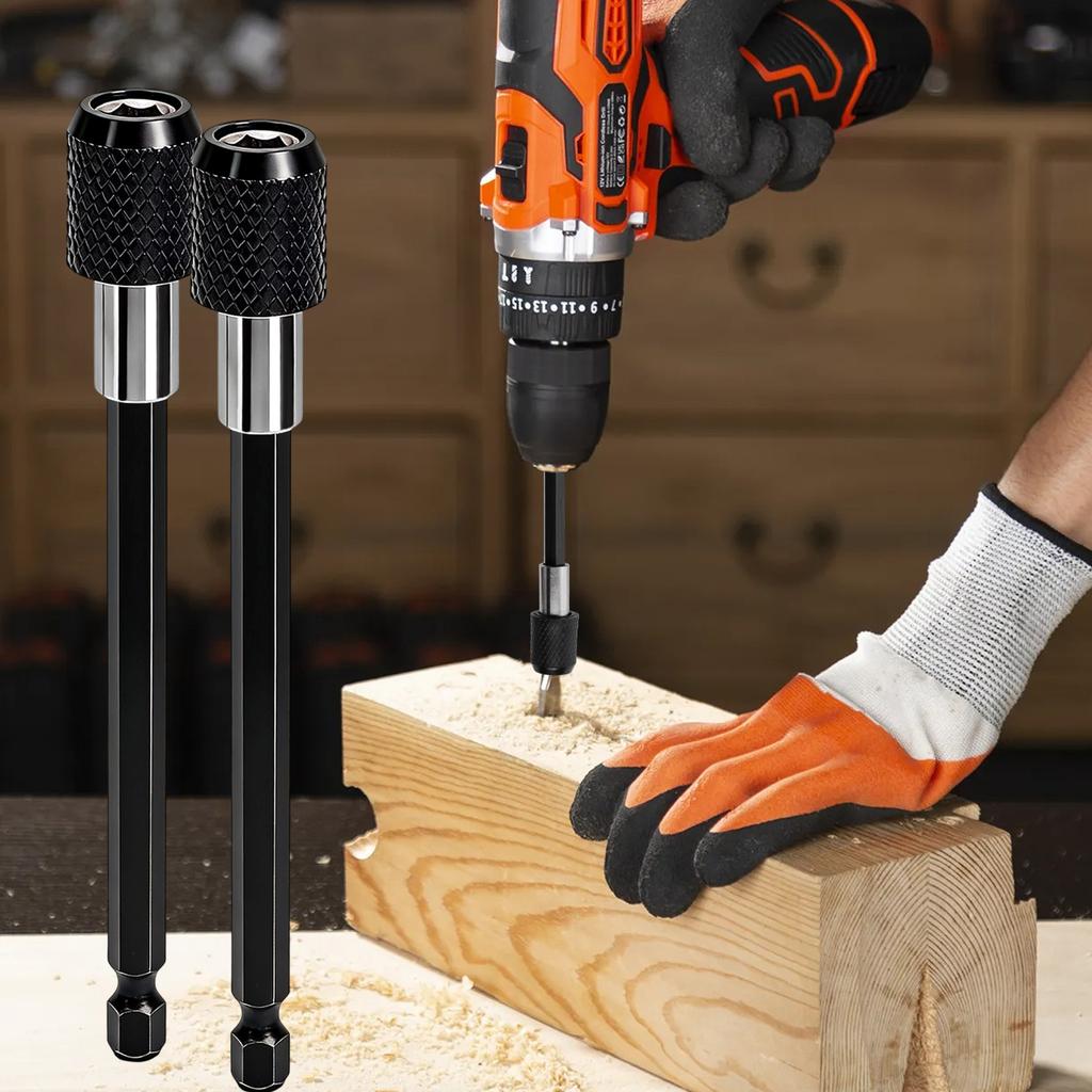 1/4” Hex Shank Quick Release Magnetic Drill Bits Holder Socket Screwdriver Impact Driver Drill Extension Bit Chuck Adapter Tool