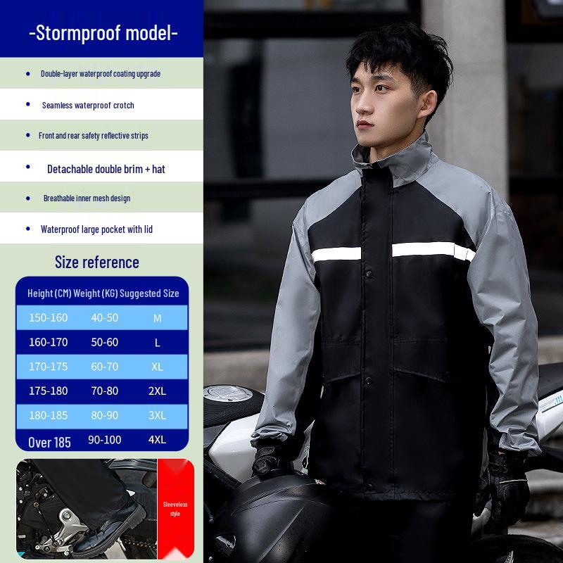 Unisex Long Raincoat Overcoat Set for Hiking & Travel