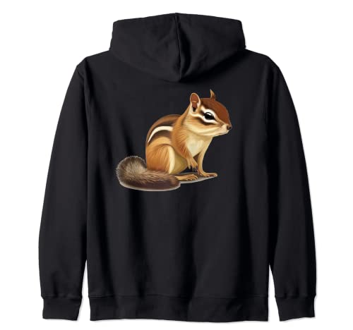 Funny Chipmunk Roden Zip Hoodie