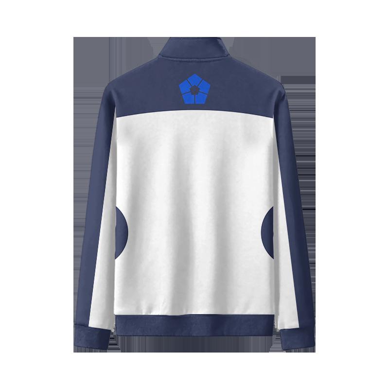 Men's Blue Lock 3D Print Zipper Jacket - European & American Cosplay Long Sleeve Outerwear