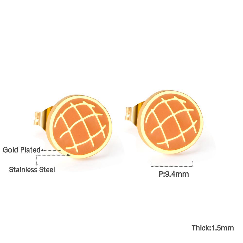 2026 Summer Niche Design Earrings Female Cute Sweet Cartoon Fruit Food Small Stud Earrings Children
