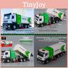 Alloy Garbage Truck Model With Inertia Control For Kids Collectible Toy