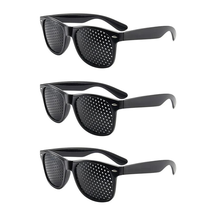 Anti-Myopie Astigmatismus Brille Mit Löchern Sehkorrektur Ermüdung Lochblendenbrille Für Männer Frauen Sehverbesserung Natürlich