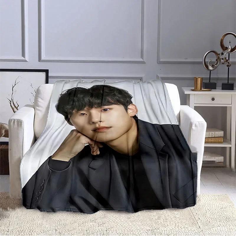 Korean Drama Our Beloved Summer Series Printed Blankets Choi Woo-shik Kim Da Mi Print Flannel Blanket Tv Show Quilt Fans Gift