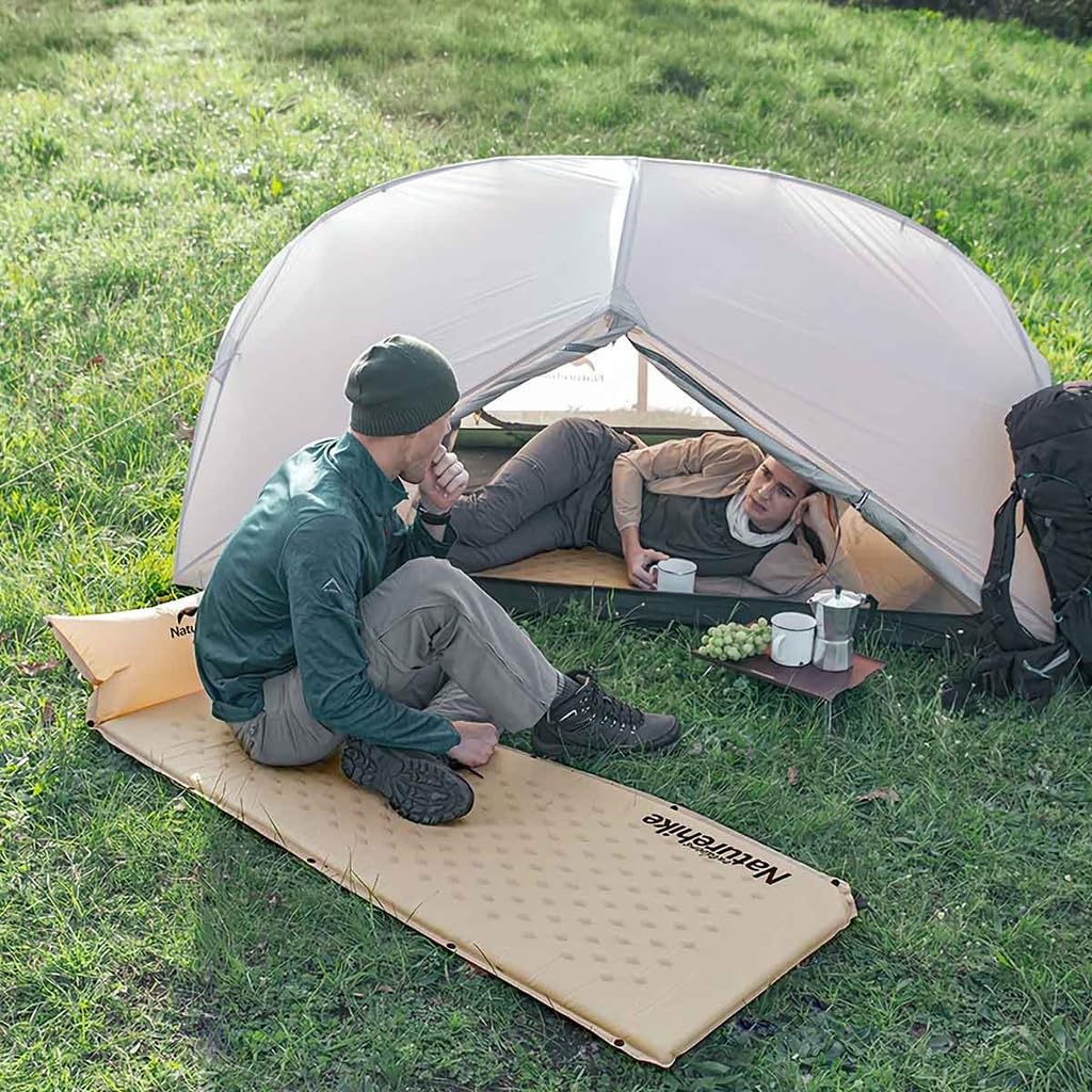 Naturehike Home Camping Outdoor Automatic Inflatable Air Camping High Resilience Foam Multiple Hardness Links 190T Polyester Composite PVC Easy to for