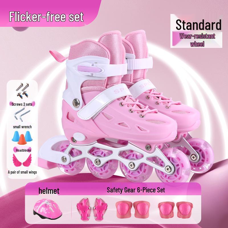 Kinder-Kombi: Eis- & Inlineskates für Anfänger - Rollschuh-Set für Jungen & Mädchen