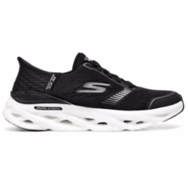 Skechers Go Series Soft Comfortable Low Top Running Shoes Women Sneaker Black 129505-BKW