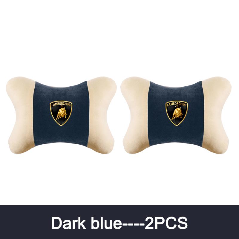 New 2pcs Soft Headrest Cushion for Seat Relaxation & Fatigue Relief For Lamborghini Urus Huracan Aventador Premium Keyring AA11