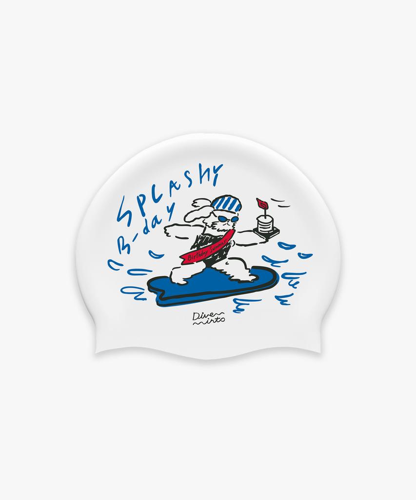 Daibeuintu Birthday Gift Swim Cap - Beriderrabbit