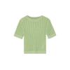 LAP Unisex Round Crochet Short Sleeve Knit As2kh465
