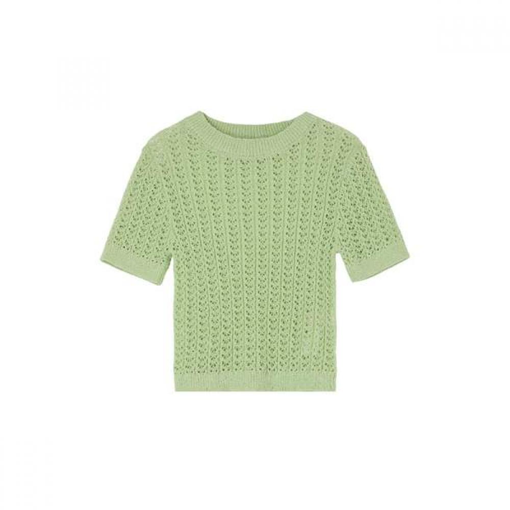 LAP Unisex Round Crochet Short Sleeve Knit As2kh465