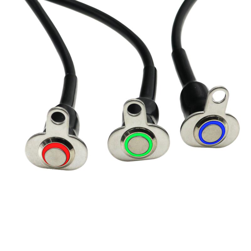 LMoDri 3 Color Lights Motorcycle Switch ON-OFF Handlebar Adjustable Mount Waterproof Switches Button 12V Headlight