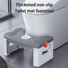 Foldable Toilet Stool With Circular Arc Easy To Store Fits Most Toilets Double Anti Slip Stability
