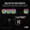 Corsair Zestaw startowy ICUE LINK QX140 RGB, biały, wentylator obudowy PC PWM RGB, 140 mm, kabel koncentratora systemu iCUE LINK (2 wentylatory, zestaw) CO-9051008-WW