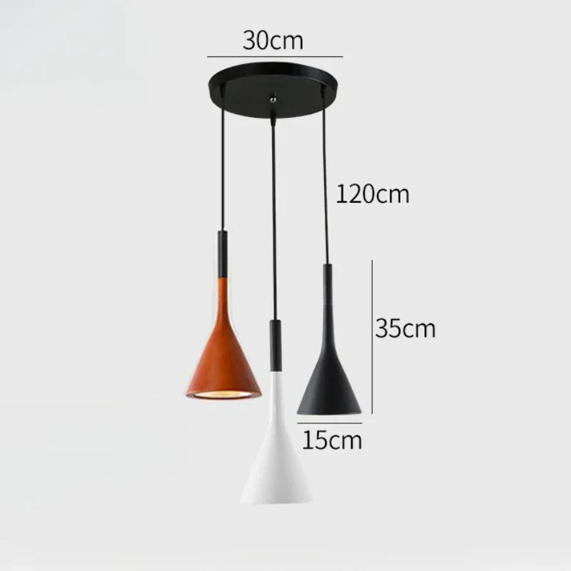 Nordic Pendant Light Indoor Chandelier Combination Aluminum LED 3 Heads Lamp Fixture for Restaurant Bar Coffee Shop Home Decor