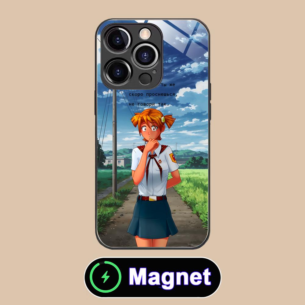 Everlasting Summer Alisa Glass MagSafe Mobile Phone Case for iPhone 17 16 15 14 13 12 11 Air Pro Max Plus Mini Colorful Cover