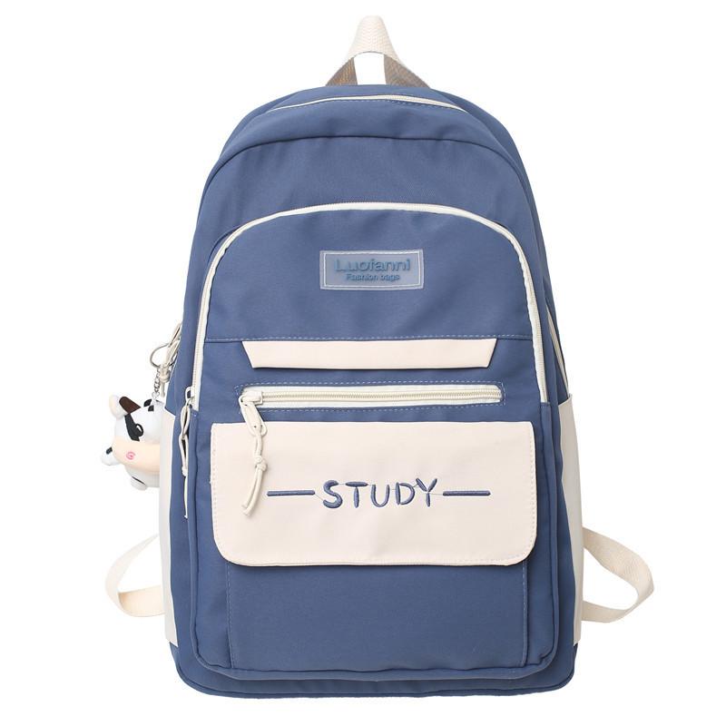 Junior high school student schoolbag female large capacity high school student simple fashion trend backpack primary school backpack