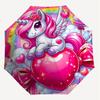 1PC Unicorn Heart Umbrella-8-Rib Reinforced Portable Folding Travel Suitable for All Seasons Outdoor Daily Use  -J0393