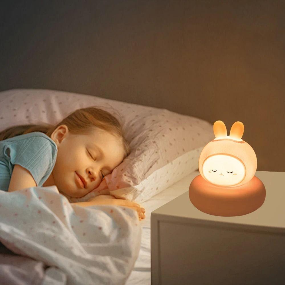 USB Rechargeable Animal Night Light 3 Level Dimmable Breastfeeding Nightlight New Nursery Lamp
