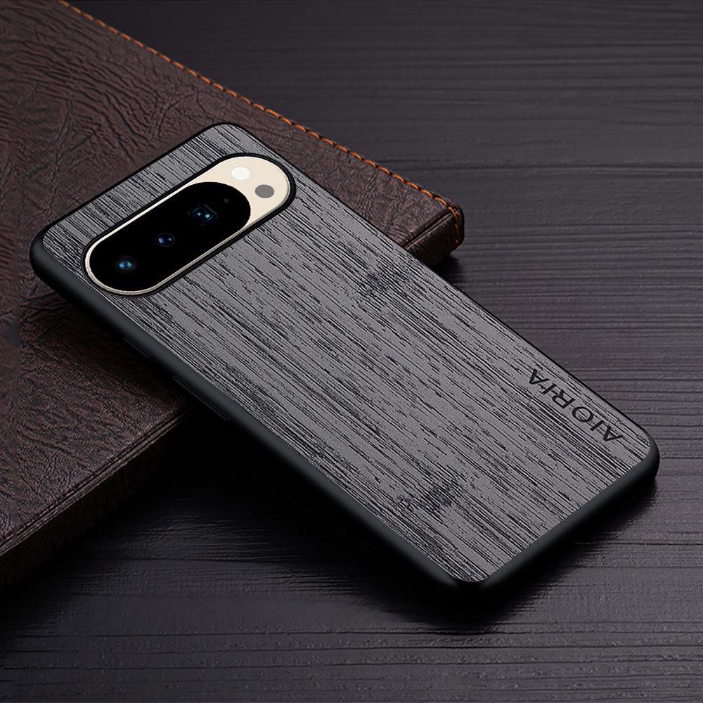 Custodia per telefono con texture bambù per Google Pixel 10 Pro XL e Pixel 9A