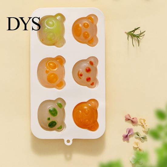 Professional Bakery Supplies Baby Popsicle Mold, Bear/Rabbit Shape Easy Release Soft Silicone Mold for Baking Flexible Food Maker, Desserts