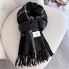 Luxury Plaid Scarf for Women Men Big Size Warm Cashmere Shawl Designer Pareo Lady Pashmina Poncho British Headscarf Bufanda