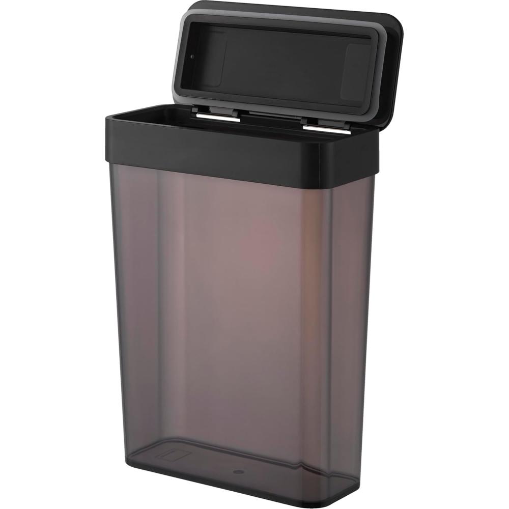 Yamazaki Slim Storage Case 2.3l Black W18.5 D8.6 H25cm Tower