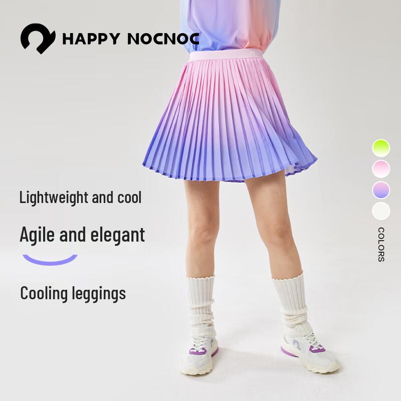 

Детская теннисная юбка Happy Nocnoc с градиентным плиссированным узором и встроенными шортами 110