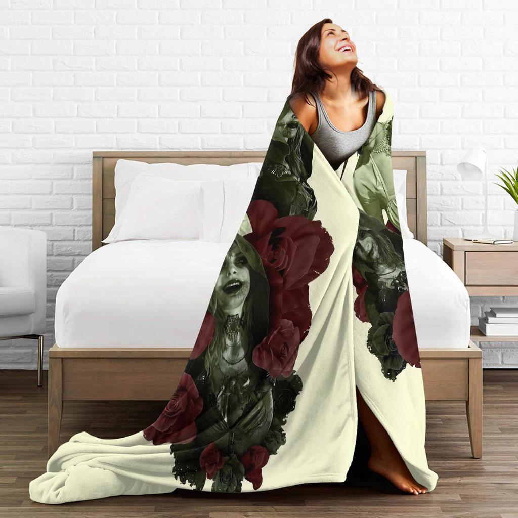 Soft Warm BlanketKids Adult Decorative Lady Alcina Resident Evils Bedding Throws Flannel Bedspread For Couch Chair Bed Cover