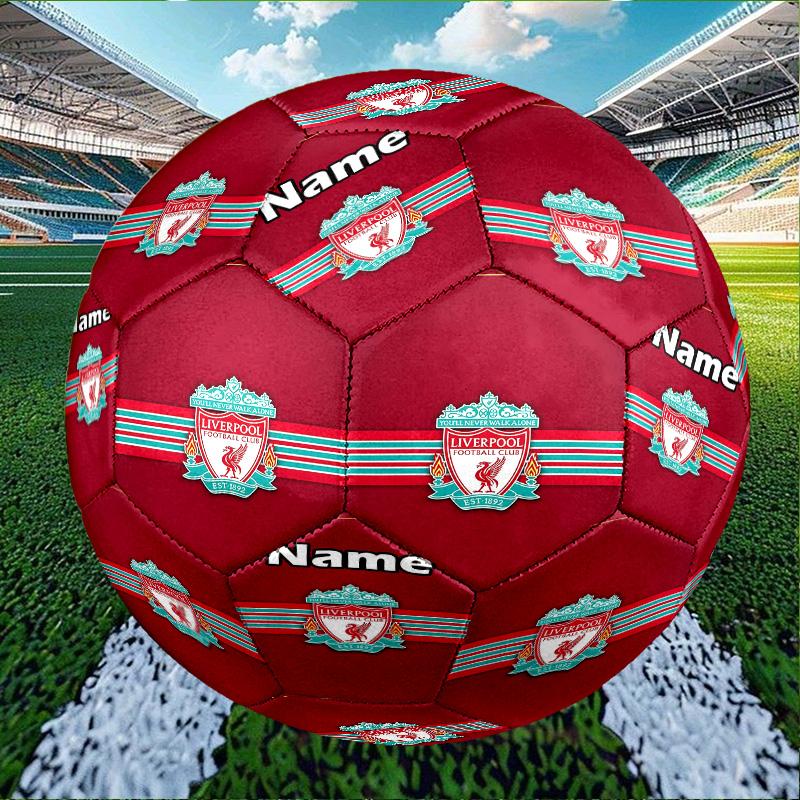 Benutzerdefinierter Name Personalisierter Liverpool F.C.-A Druck Größe 5 Fußball Training & Spiel Fußball, für Team, Kicken, Geschenk für Fußball-Enthusiasten