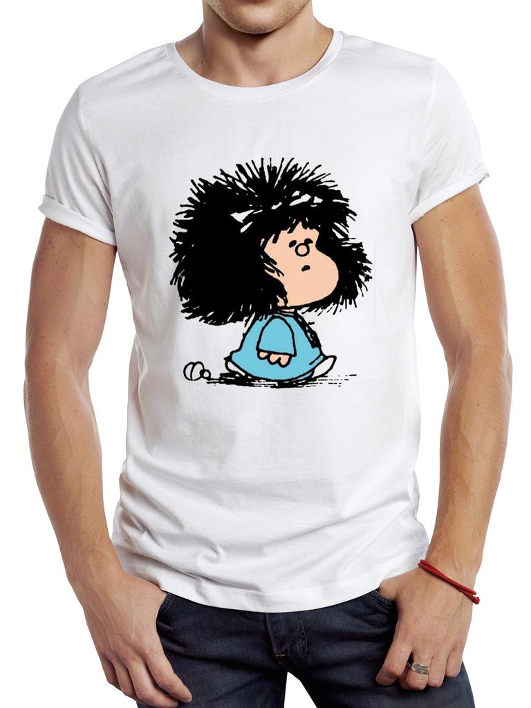 TEEHUB Funny Mafalda Hangover Beer T Shirt Short Sleeve Cartoon Girl Printed Harajuku Tshirt Tops Men's T-shirt Streetwear